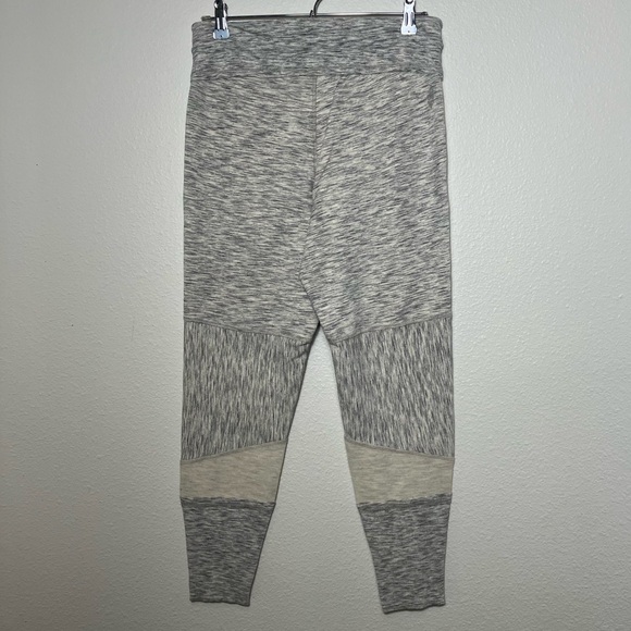 Free People Movement Size Large Gray Heathered Sweat Pants Lace Drawstring Cozy - Picture 2 of 4
